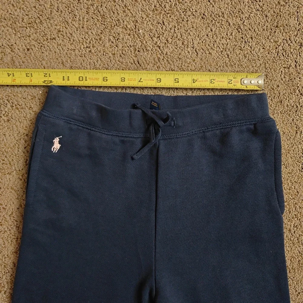 Polo Ralph Lauren Kids Navy Blue Sweatpants Joggers Size L 12-14‎ Pony Logo $178